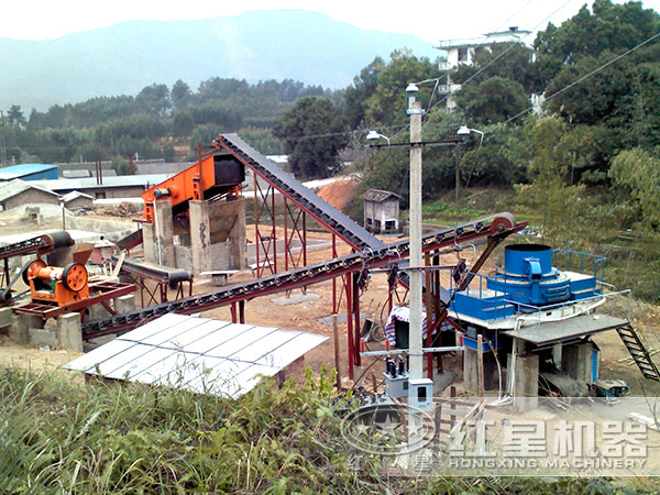 砂石生产线现场图 砂石生产线现场图